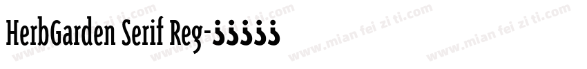 HerbGarden Serif Reg字体转换